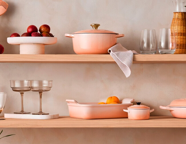 Cocotte Redonda De Hierro Fundido Le Creuset Salmon 20 Cm