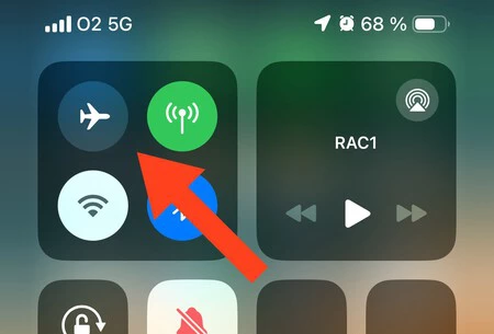 機内モードiPhone 1
