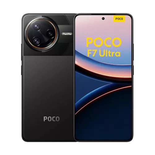 Xiaomi POCO F7 Ultra - Smartphone de 12+256GB, Cámara Triple de 50 MP con OIS, Pantalla de 6,67" 2K Flow AMOLED 120 Hz, Snapdragon 8 Elite, Hypercharge 120W, Negro (Versión ES)