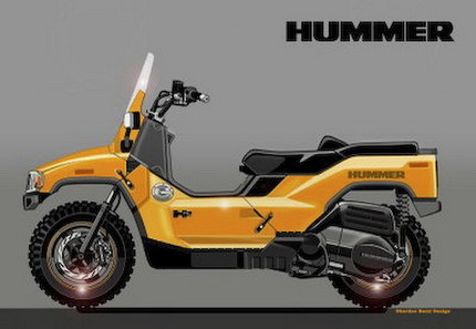 ¿Cómo sería una scooter de Hummer?
