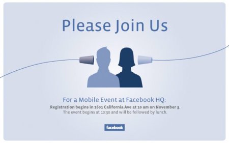 Facebook cita a los medios el 3 de noviembre, ¿teléfono propio a la vista?