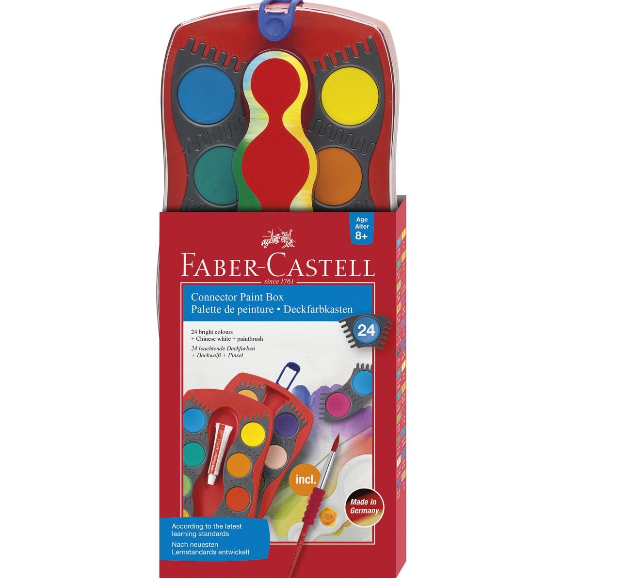 Estuche con 24 acuarelas connector Faber-Castell