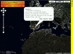 DailightMap: descubriendo las zonas soleadas en cualquier momento del año