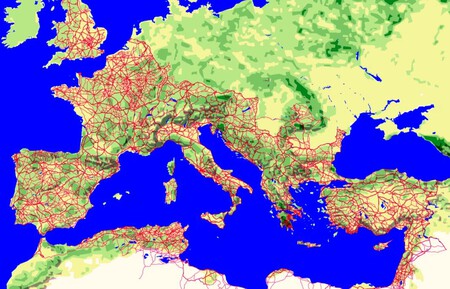 Mapa Carreteras Romanas
