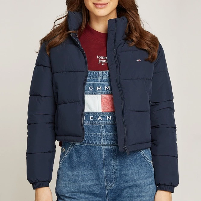 Tommy Jeans Plumífero de mujer acolchado cropped