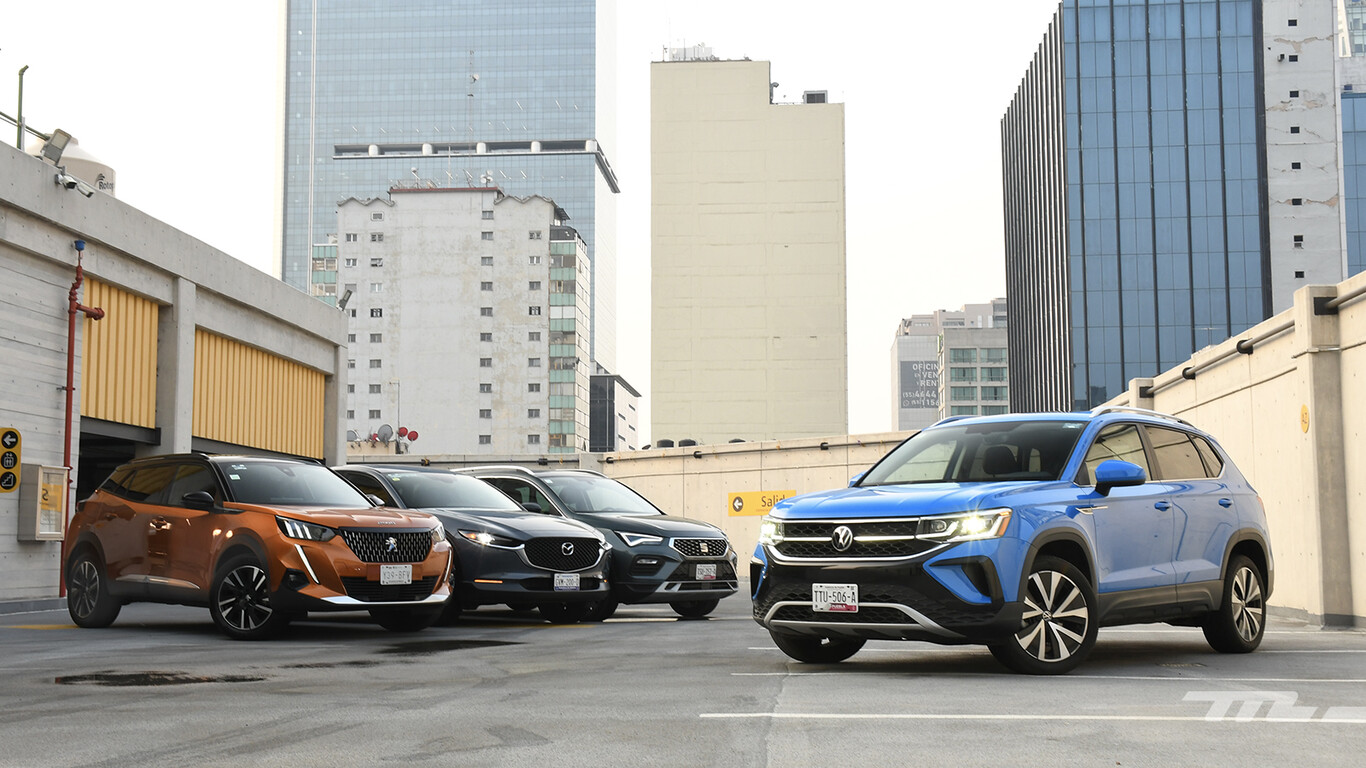 Comparativa: Volkswagen Taos vs. Mazda CX-30, Peugeot 2008 y SEAT Ateca, duelo de SUV compactos (+ video)