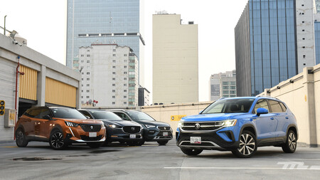 Comparativa: Volkswagen Taos vs. Mazda CX-30, Peugeot 2008 y SEAT Ateca, duelo de SUV compactos (+ video)
