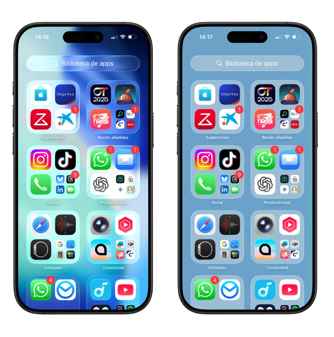 Si no te gusta el diseño Liquid Glass de iOS 26, hay una solución. Y es ...