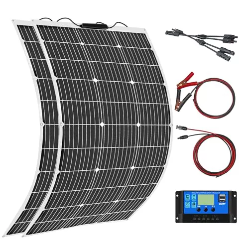 Aysolar 200W 12V Kit Panel Solar Flexible 2x100W 18V