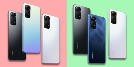左、Redmi Note 11 Pro。右、Redmi Note 11 Pro 5G