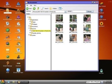 Ajaxwindows, simulador de sistema operativo en tu navegador