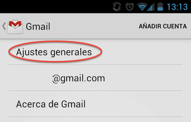 AJustes Generales
