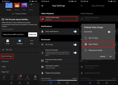 Ahorrar Datos Netflix