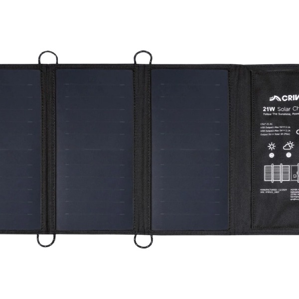 Cargador solar plegable