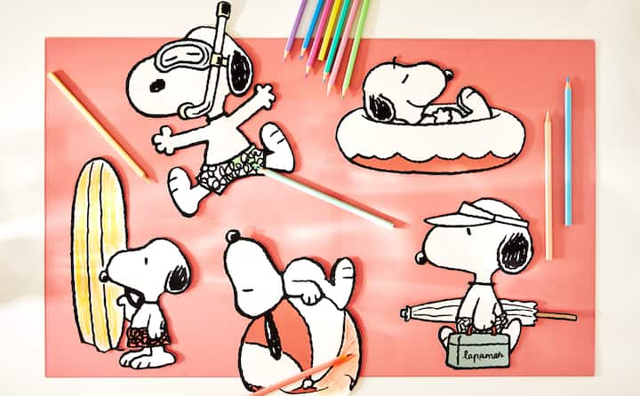 HOJAS PARA COLOREAR PEANUTS™