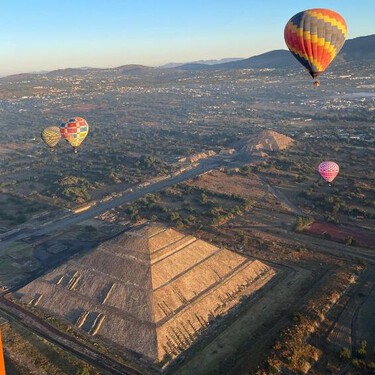 Cuánto cuesta volar en globo aerostático en Teotihuacán para una cita romántica este día de San Valentín