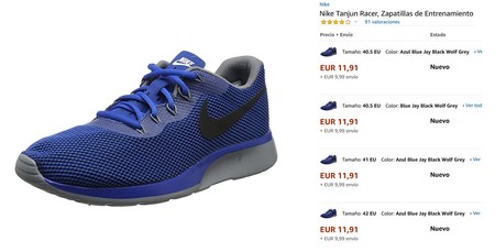 talles de zapatillas nike