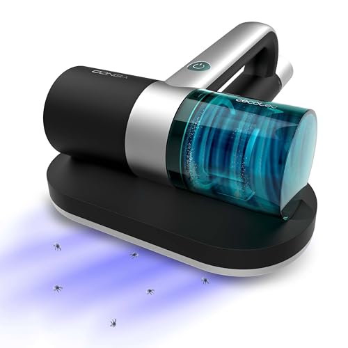 Cecotec Aspirador de Colchones y Tapicerías de Mano Conga Rockstar 3000 Mattress Essential. 300W, 10 kPa, Luz Ultravioleta UV-C, Tecnología con Cepillo Motorizado, Tecnología de Aire Caliente