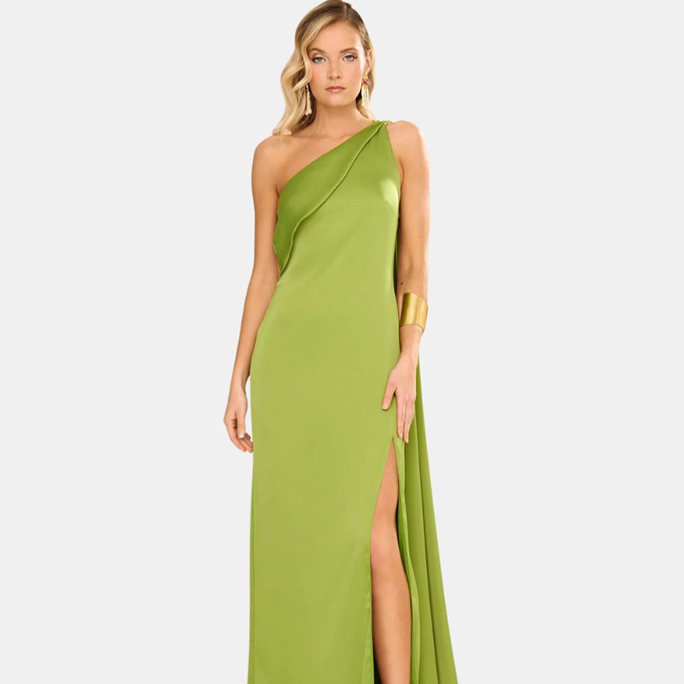 MIPHAI
Vestido largo con escote asimétrico