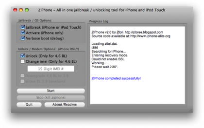 Nueva versión de ZiPhone para Mac OSX