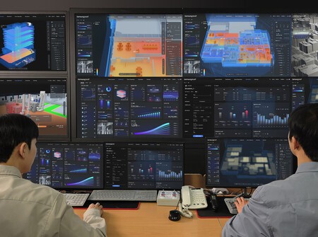 edificio con tecnología Samsung