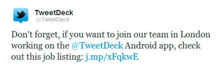 TweetDeck recibirá un lavado de cara importante en Android