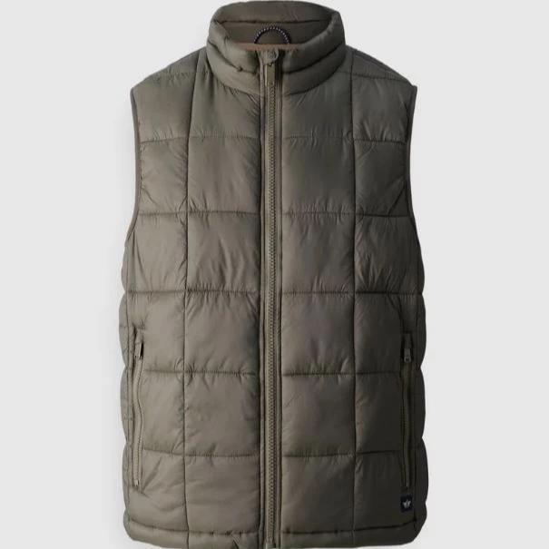 DOCKERS
LIGHTWEIGHT QUILTED VEST - Chaleco - verde oliva