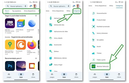 モビスター Android セレクション