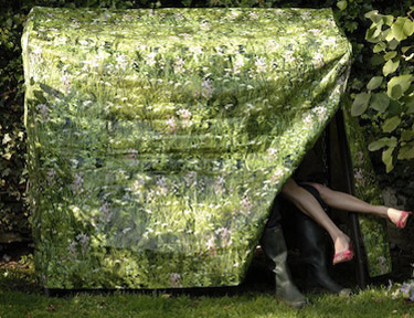 Camuflaje para los muebles de jardín