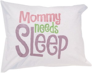 Mamá necesita dormir: un cojín que dice la verdad
