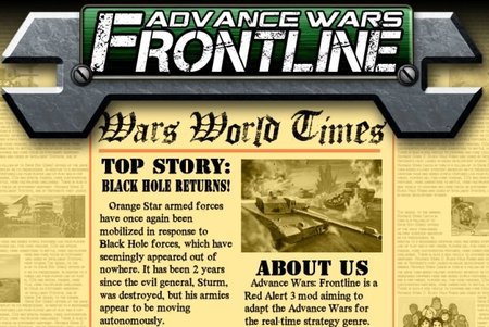 'Advance Wars: Frontline'. Original mod para el 'Red Alert 3' sobre la saga de Nintendo