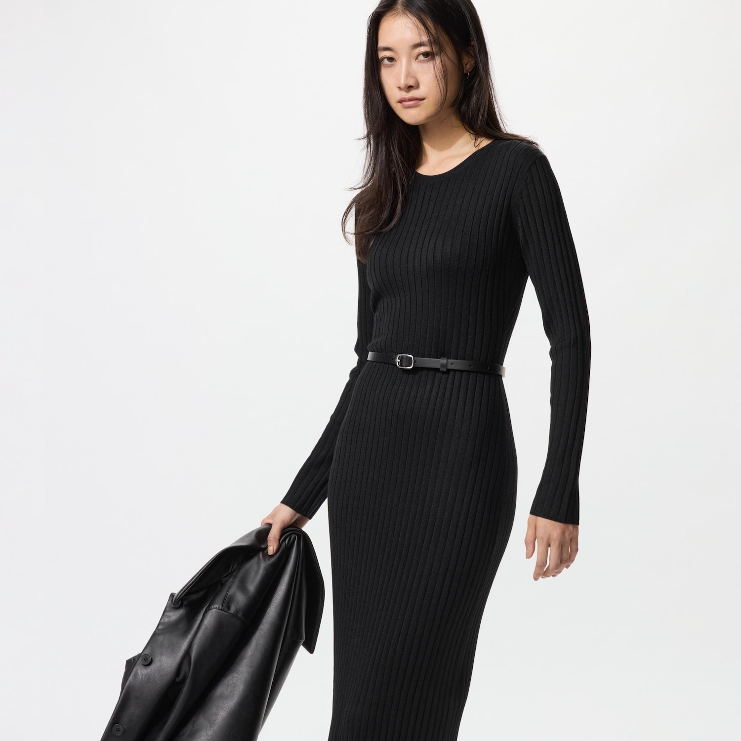 Vestido merino mezcla canalé