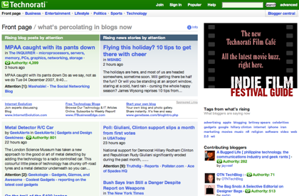 Technorati vuelve a cambiar de rumbo