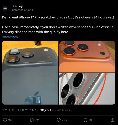 Iphone 17 Pro Max Air Rayaduras Rayones