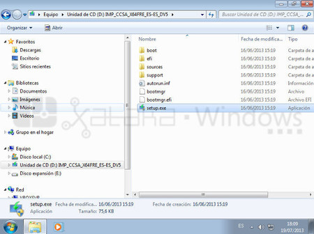 Buscando setup.exe
