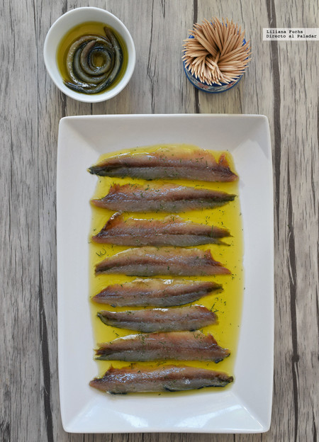 Anchoas caseras en salazón. Receta