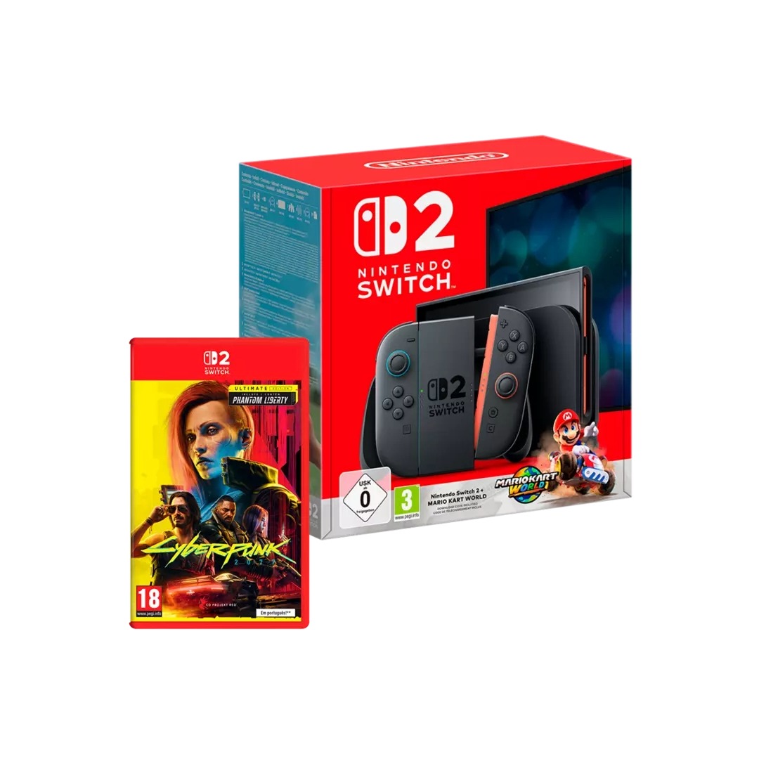 Nintendo Switch 2 + Mario Kart World + Cyberpunk 2077 Ed. Ultimate
