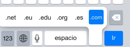 Teclado iOS 7 en Safari