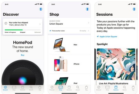 La aplicación de la Apple Store para iOS ahora cuenta con búsqueda por voz