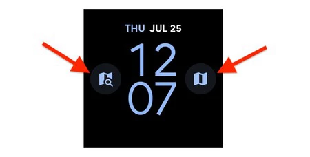 Wear OS 用 Google マップの新しい複雑さ。 (画像: 9to5Google)