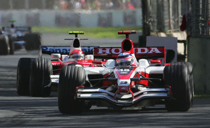 Super Aguri, escudería que se retiró en 2008 por problemas económicos.