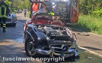 Mercedes-Benz 300 SL choca en la Mille Miglia 2014 