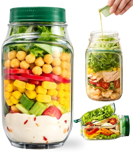 Tarro de ensalada con apertura lateral 