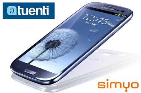 Precios del Samsung Galaxy SIII con Tuenti y Simyo