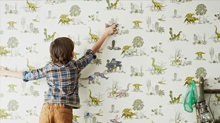 ¡Nos encanta! Un papel infantil pintado magnético para que los peques puedan jugar