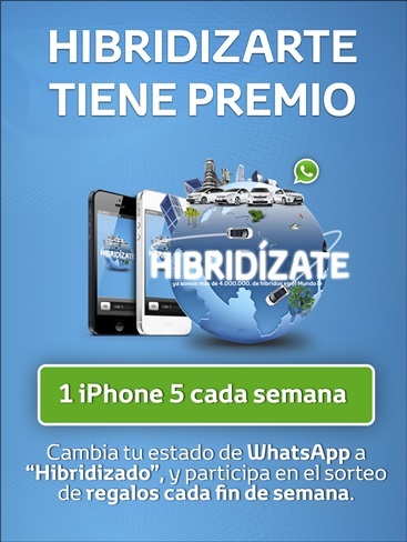 Hibridízate, gana un iPhone 5 con Toyota