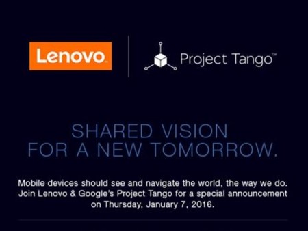 Lenovo y Google tienen algo que enseñarnos el próximo día 7 de enero relacionado con Project Tango