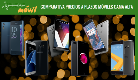 Smartphones de gama alta: comparativa de precios definitivos con pago a plazos en operadores móviles