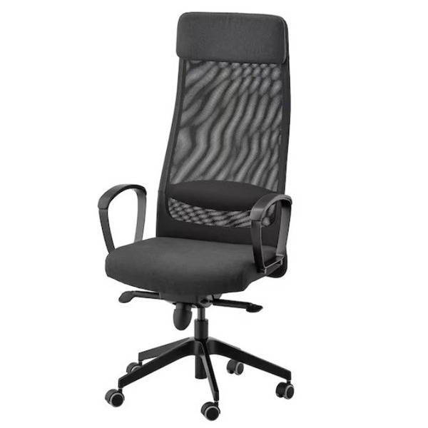 MARKUS-Silla de trabajo, Vissle gris oscuro