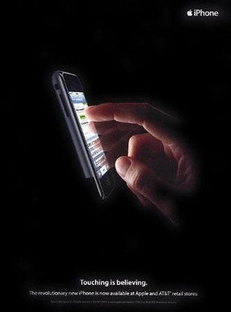 El anuncio impreso del iPhone y los parecidos razonables